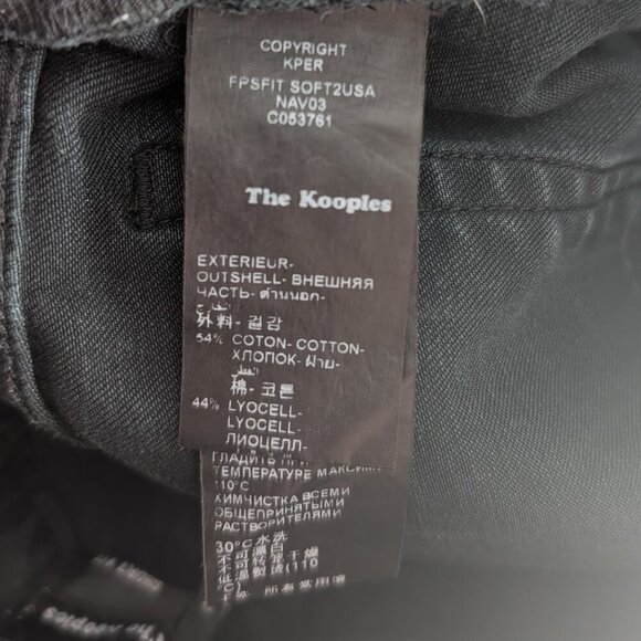 The Kooples | The Soft Denim Short Fit Skinny Jeans in Dark Navy - Picture 10 of 12